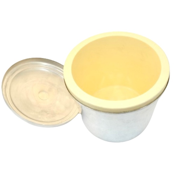 VINTAGE~ WM Rogers~#664~MID-CENTURY MODERN SILVER PLATED ICE BUCKET w/LINER - Picture 3 of 5